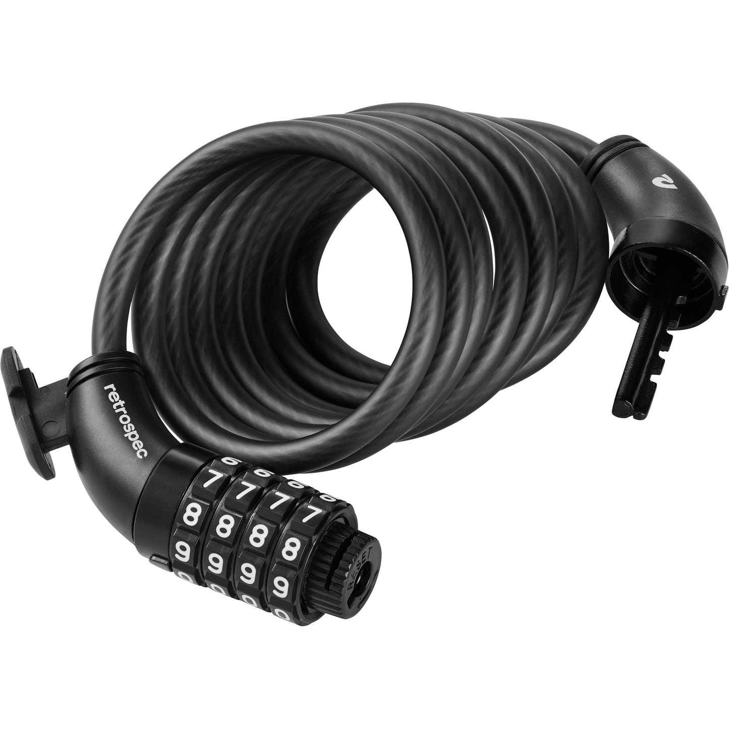 Grizzly Integrated Combo Cable Bike Lock - 8mm